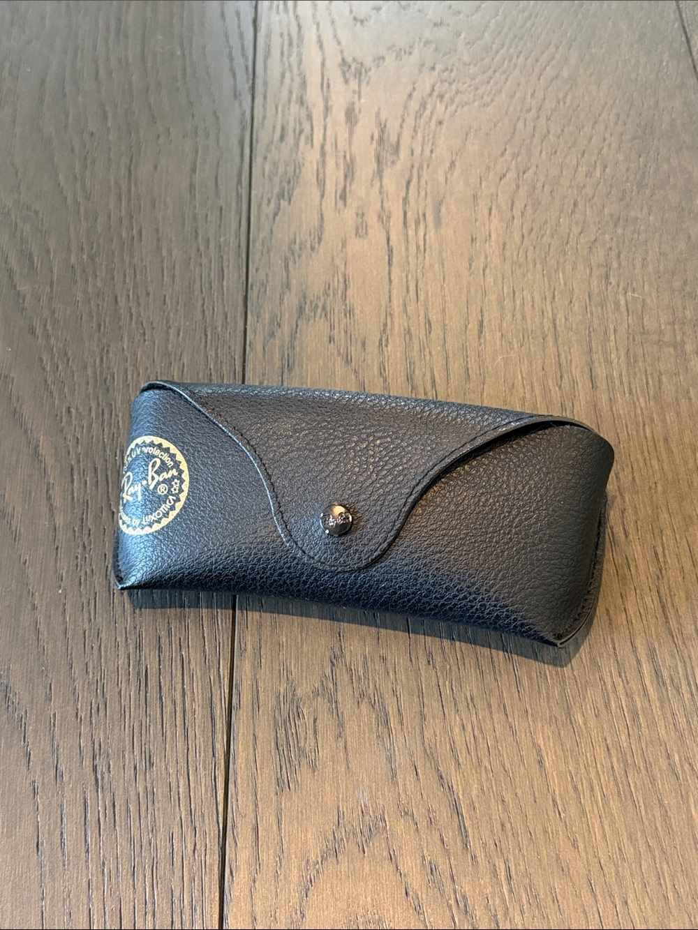 Ray-Ban Black Sunglasses Case with Gold Logo